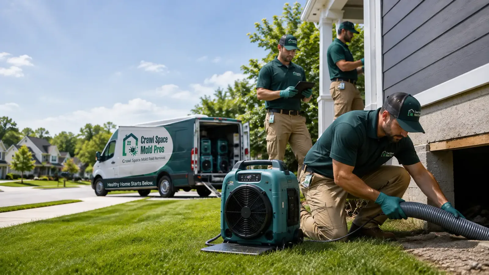 Crawl Space Mold Removal in Saint James, NY